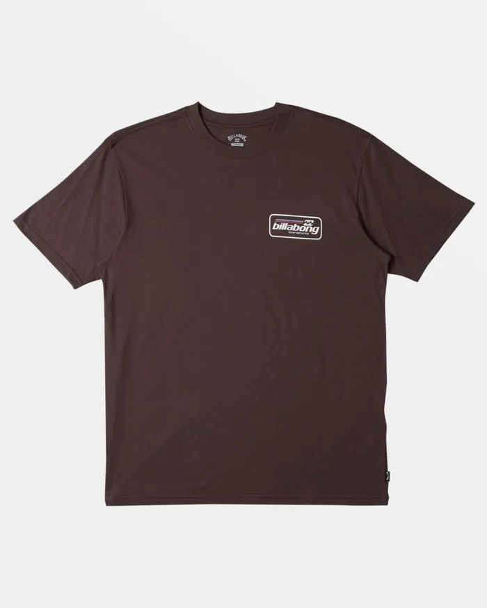 Billabong Walled TShirt Plum Mens TShirts Billabong Walled TShirt Plum Mens TShirts