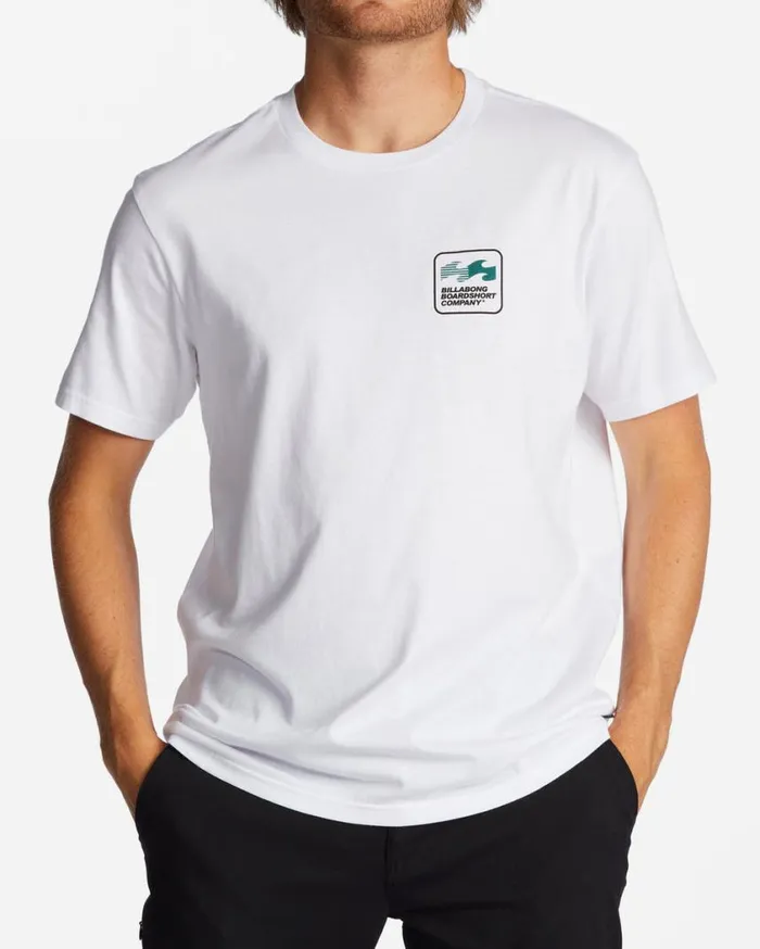 Billabong Walled TShirt White Mens TShirts