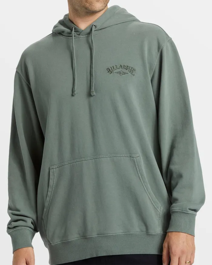 Billabong Wave Washed Hoodie Fern Mens Hoodies and Fleece