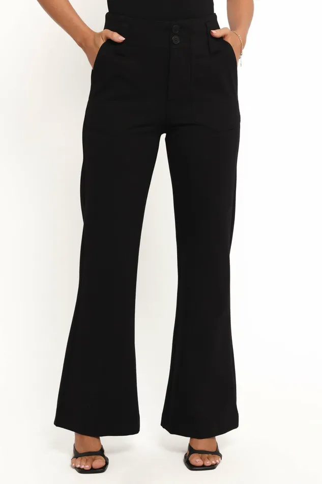 Bimmi Flare Pant Black Pants Petal and Pup Women