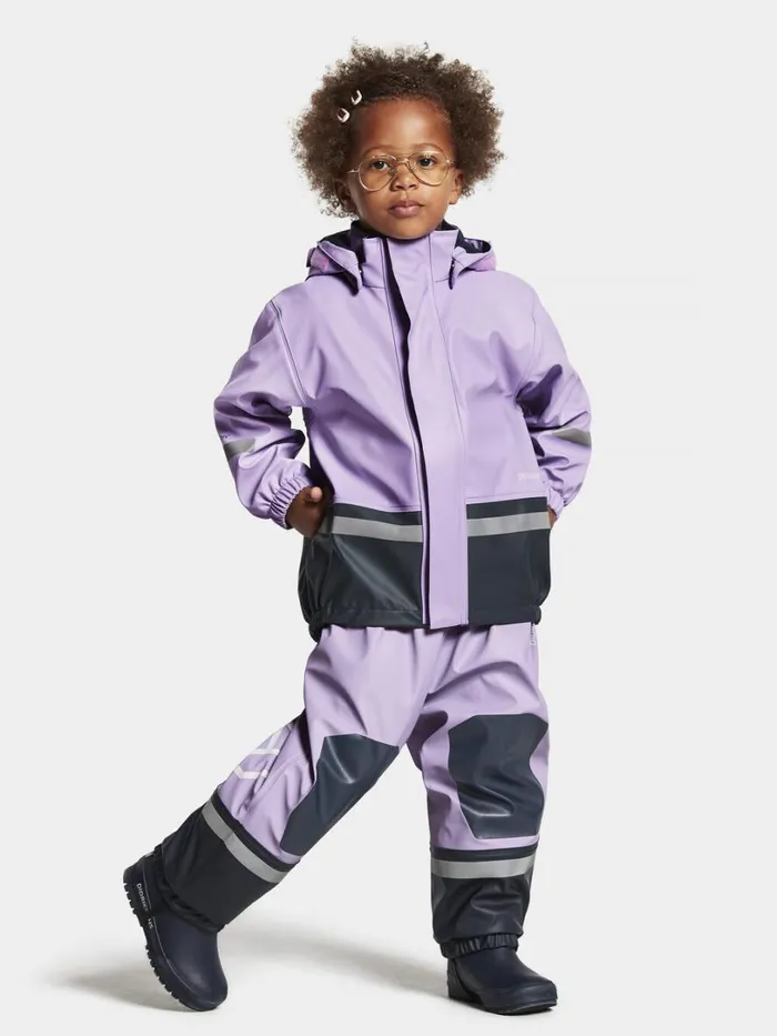 Boardman Kids039 Set Galon Digital Purple Kids Didriksons Lined Rain Set Boardman Kids039 Set Galon Digital Purple Kids Didriksons Lined Rain Set