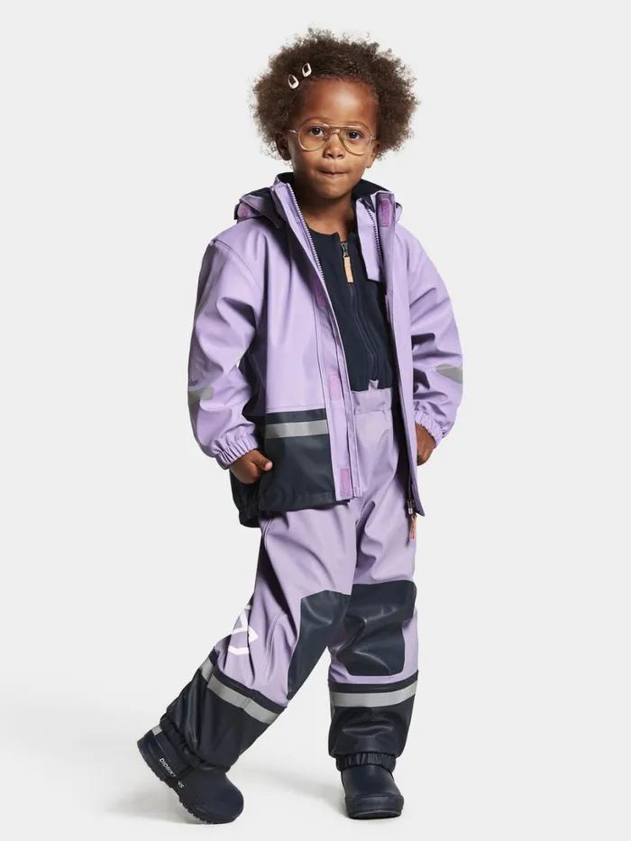 Boardman Kids039 Set Galon Digital Purple Kids Didriksons Lined Rain Set Boardman Kids039 Set Galon Digital Purple Kids Didriksons Lined Rain Set