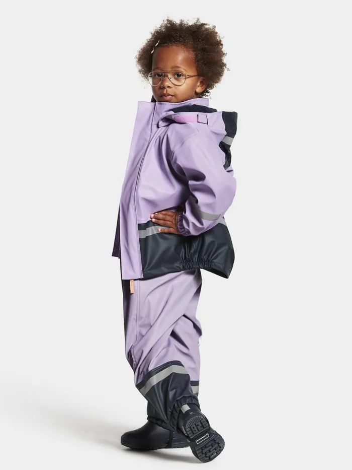 Boardman Kids039 Set Galon Digital Purple Kids Didriksons Lined Rain Set Boardman Kids039 Set Galon Digital Purple Kids Didriksons Lined Rain Set