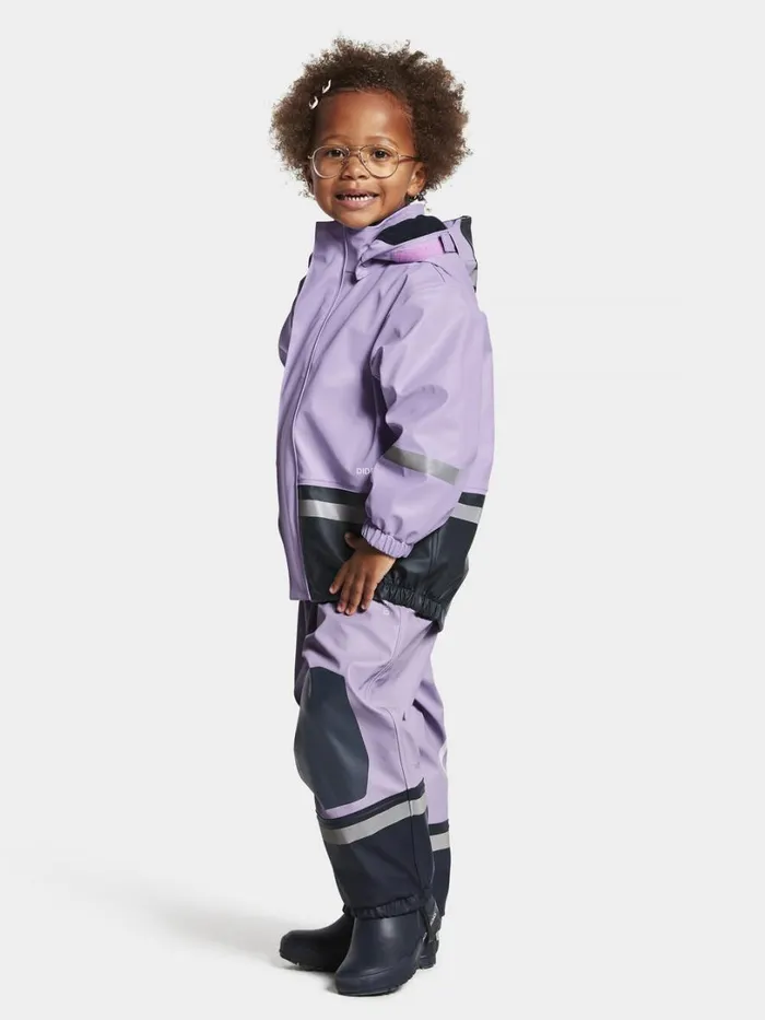 Boardman Kids039 Set Galon Digital Purple Kids Didriksons Lined Rain Set Boardman Kids039 Set Galon Digital Purple Kids Didriksons Lined Rain Set