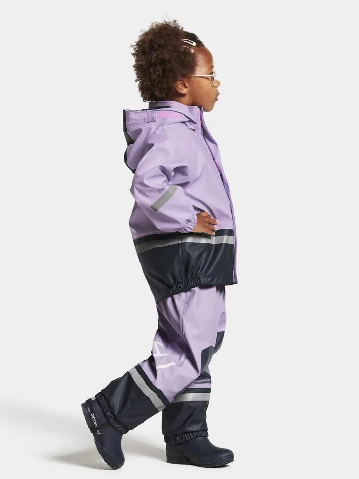 Boardman Kids039 Set Galon Digital Purple Kids Didriksons Lined Rain Set Boardman Kids039 Set Galon Digital Purple Kids Didriksons Lined Rain Set