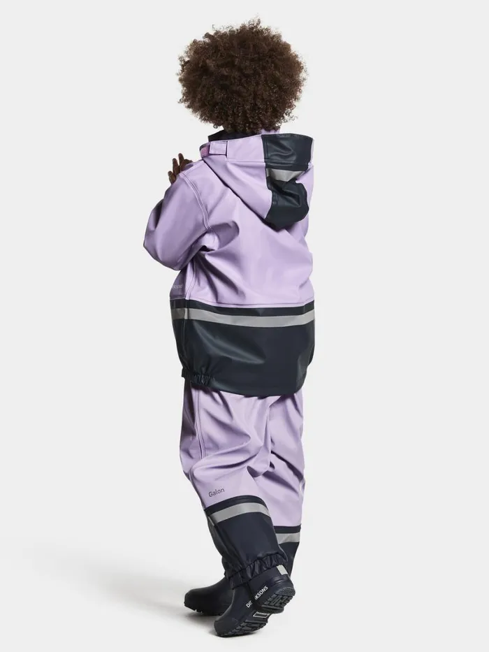 Boardman Kids039 Set Galon Digital Purple Kids Didriksons Lined Rain Set Boardman Kids039 Set Galon Digital Purple Kids Didriksons Lined Rain Set