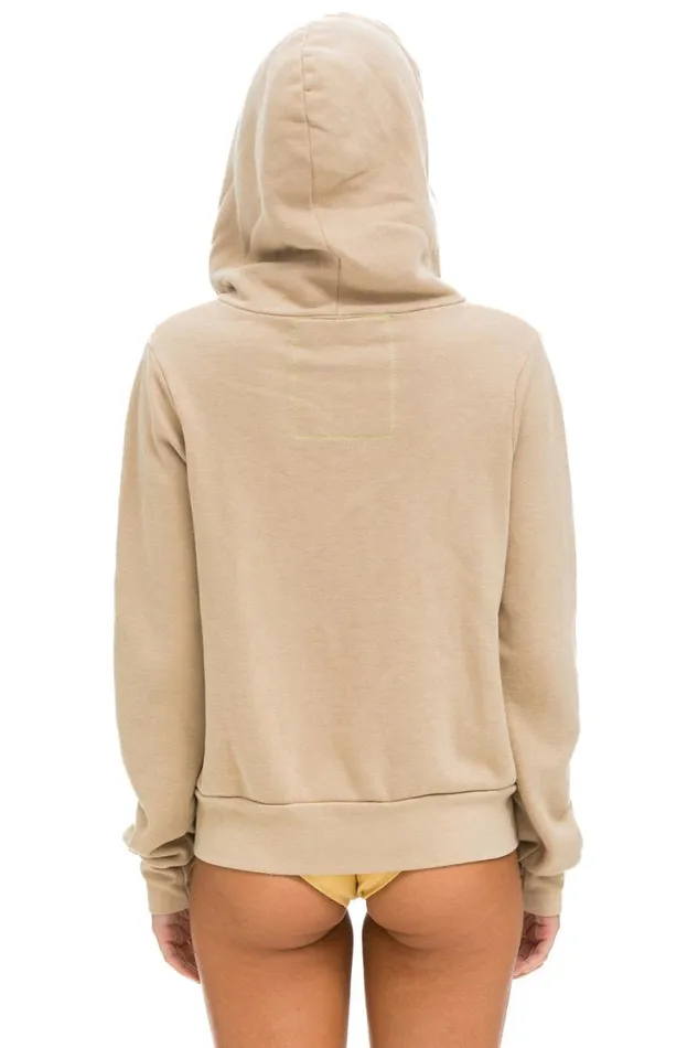 Bolt 2 Hoodie 8211 Sand Neon Pink WomenMen Aviator Nation Hoodies