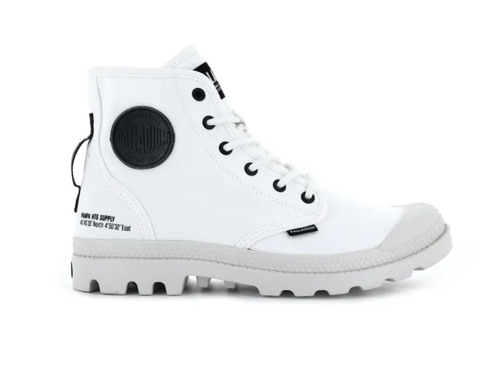 Boots Kids PALLADIUM PAMPA HI HTG SUPPLY Star White