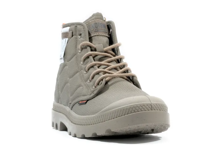 Boots Kids PALLADIUM PAMPA REQUILTED Military Olive Boots Kids PALLADIUM PAMPA REQUILTED Military Olive