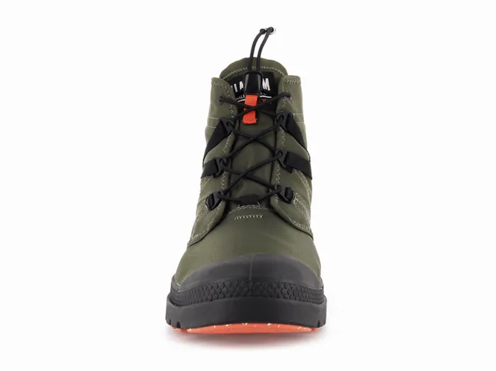 Boots Men PALLADIUM PAMPA TRAVEL LITE WATERPROOF Olive Night Boots Men PALLADIUM PAMPA TRAVEL LITE WATERPROOF Olive Night