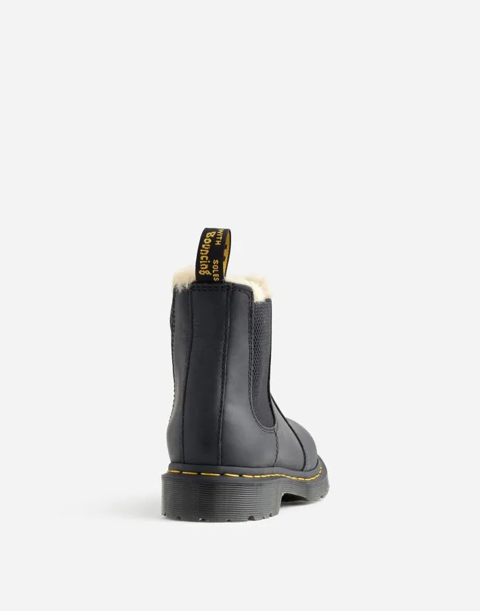 Boots Women Madewell Dr Martens 2976 Lenore Faux FurLined Chelsea Boots Black Wyoming