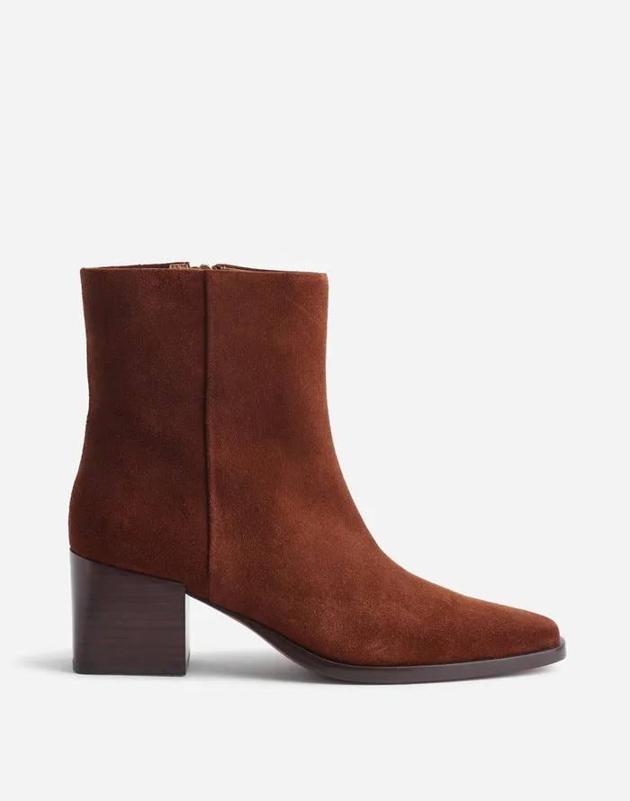Boots Women Madewell The Ardin Ankle Boot Soft Mahogany