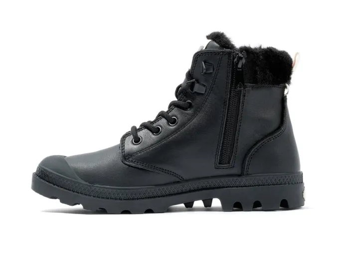 Boots Women PALLADIUM PAMPA HI SNOW WARM Black Boots Women PALLADIUM PAMPA HI SNOW WARM Black