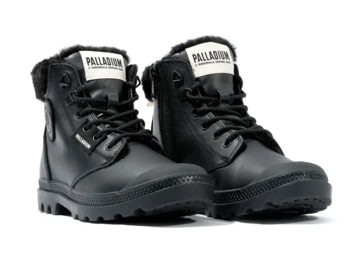 Boots Women PALLADIUM PAMPA HI SNOW WARM Black Boots Women PALLADIUM PAMPA HI SNOW WARM Black