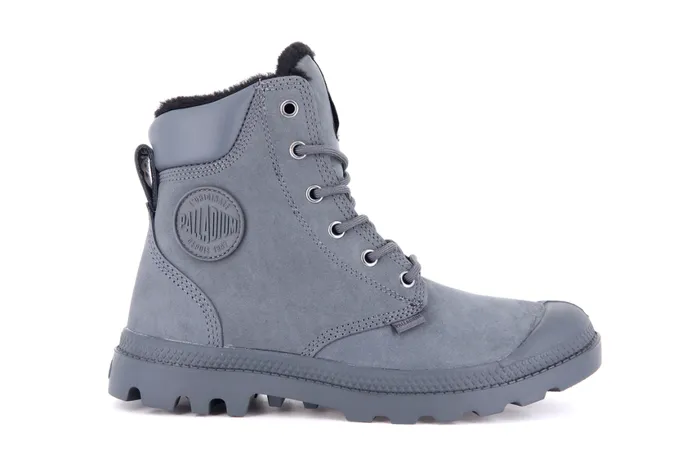 Boots Women PALLADIUM PAMPA SPORT CUFF WPS Dark Shadow