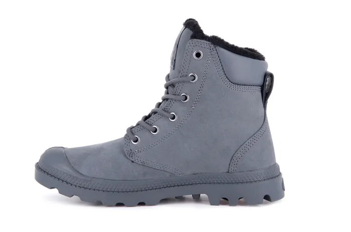 Boots Women PALLADIUM PAMPA SPORT CUFF WPS Dark Shadow Boots Women PALLADIUM PAMPA SPORT CUFF WPS Dark Shadow