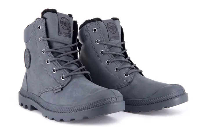 Boots Women PALLADIUM PAMPA SPORT CUFF WPS Dark Shadow Boots Women PALLADIUM PAMPA SPORT CUFF WPS Dark Shadow