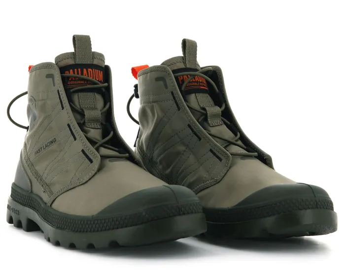 Boots Women PALLADIUM PAMPA TRAVEL LITE Dusky Green Boots Women PALLADIUM PAMPA TRAVEL LITE Dusky Green