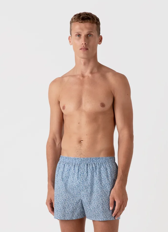 Boxer Shorts Classic Boxer Shorts in Liberty Fabric Ink Blue Meadow 8211 ussunspel Men Boxer Shorts Classic Boxer Shorts in Liberty Fabric Ink Blue Meadow 8211 ussunspel Men