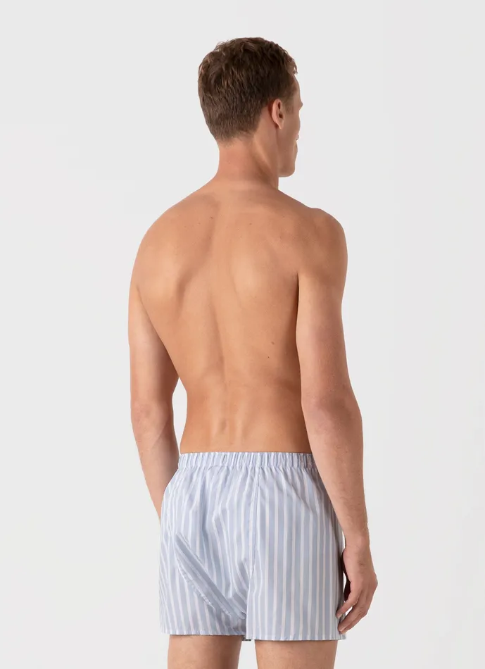 Boxer Shorts Classic Boxer Shorts Sky BlueWhite ussunspel Men Boxer Shorts Classic Boxer Shorts Sky BlueWhite ussunspel Men