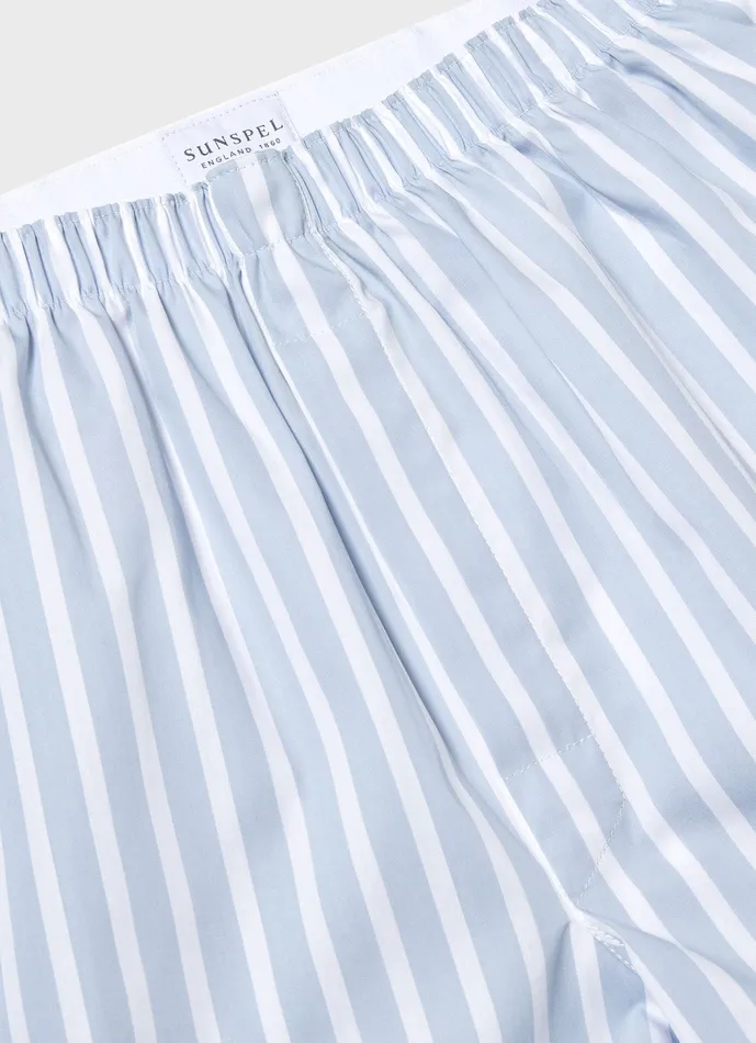 Boxer Shorts Classic Boxer Shorts Sky BlueWhite ussunspel Men Boxer Shorts Classic Boxer Shorts Sky BlueWhite ussunspel Men