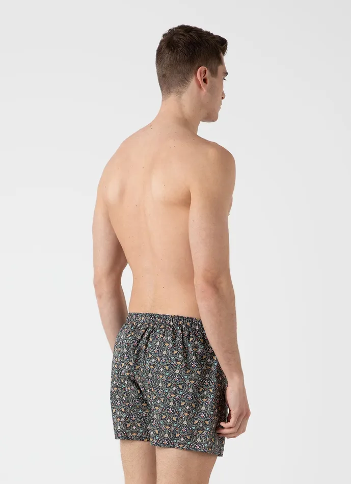 Boxer Shorts ussunspel Men Classic Boxer Shorts in Liberty Fabric Ghost Orchid Boxer Shorts ussunspel Men Classic Boxer Shorts in Liberty Fabric Ghost Orchid