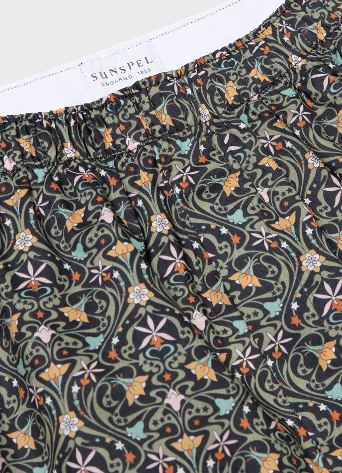 Boxer Shorts ussunspel Men Classic Boxer Shorts in Liberty Fabric Ghost Orchid Boxer Shorts ussunspel Men Classic Boxer Shorts in Liberty Fabric Ghost Orchid