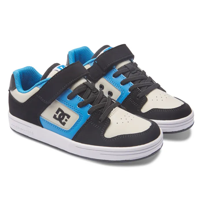 Boy8217s Manteca 4 Elastic Waist Lace Shoes blackbluegrey Sneakers DC Shoes Kids