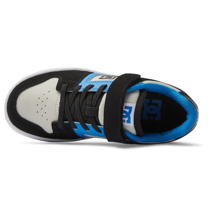 Boy8217s Manteca 4 Elastic Waist Lace Shoes blackbluegrey Sneakers DC Shoes Kids