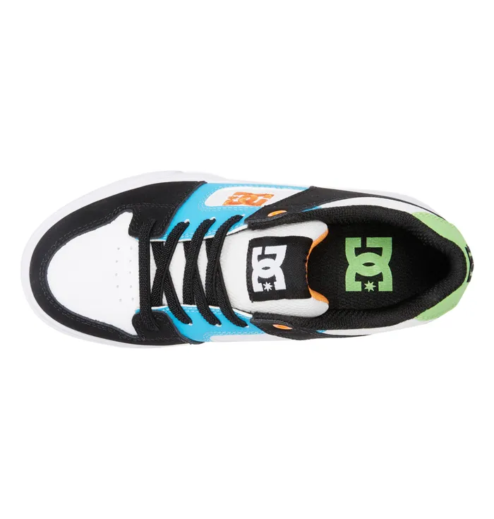 Boy8217s Pure Elastic Waist Lace Shoes whiteblackblue Kids Sneakers DC Shoes