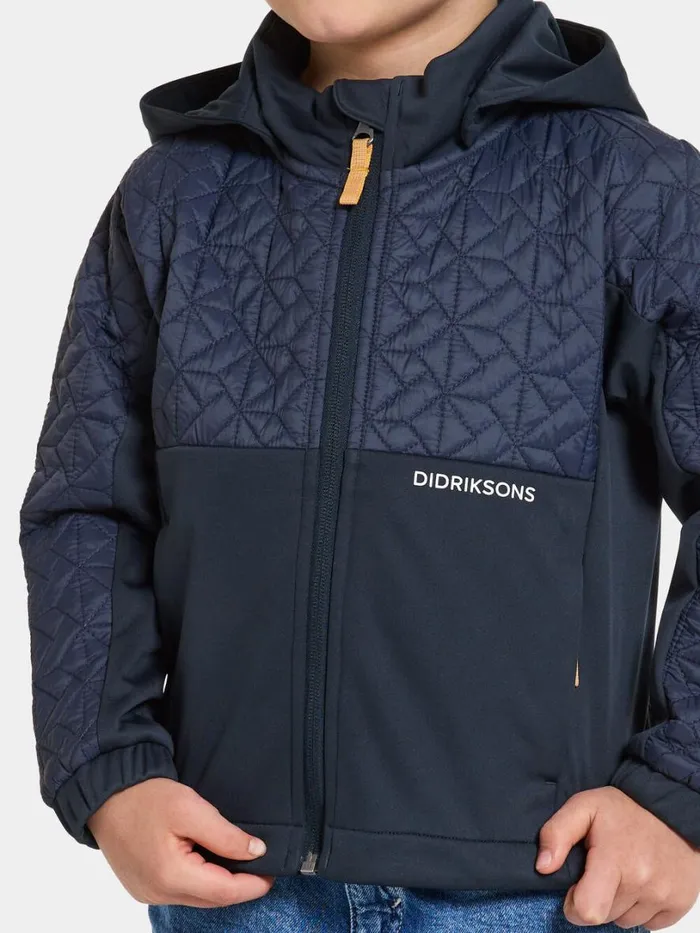 Briska Kids039 Jacket Navy Kids Didriksons Softshell Jackets