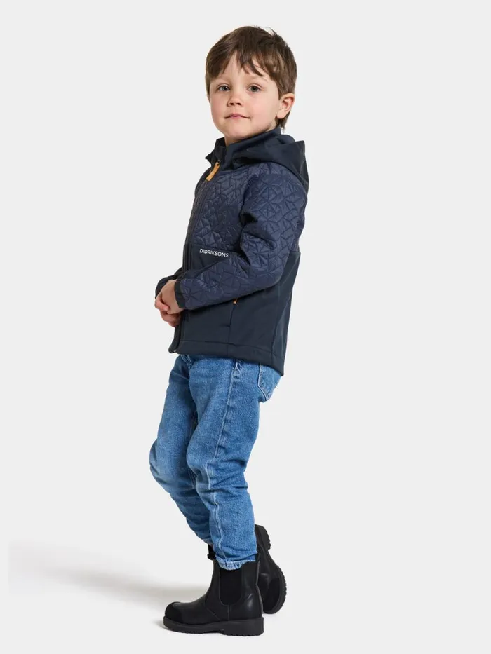 Briska Kids039 Jacket Navy Kids Didriksons Softshell Jackets