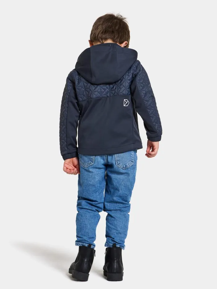 Briska Kids039 Jacket Navy Kids Didriksons Softshell Jackets