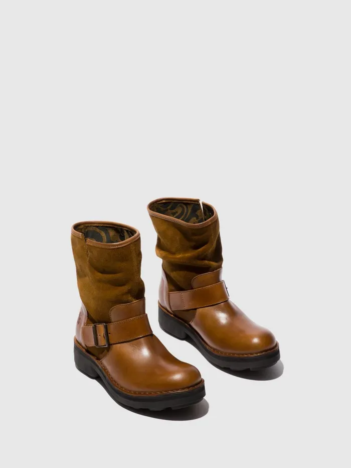 Buckle Ankle Boots NALY141FLY MIDBROWNTOBACCO Women Fly London Ankle Boots