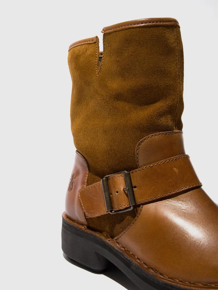 Buckle Ankle Boots NALY141FLY MIDBROWNTOBACCO Women Fly London Ankle Boots