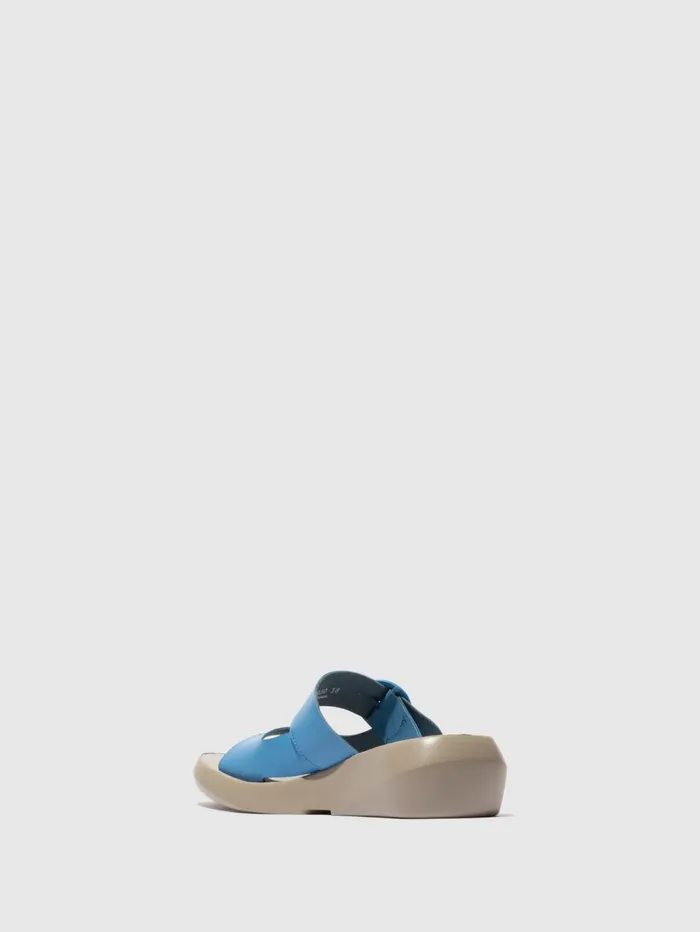 Buckle Mules BAFI029FLY BLUE Women Fly London Mules