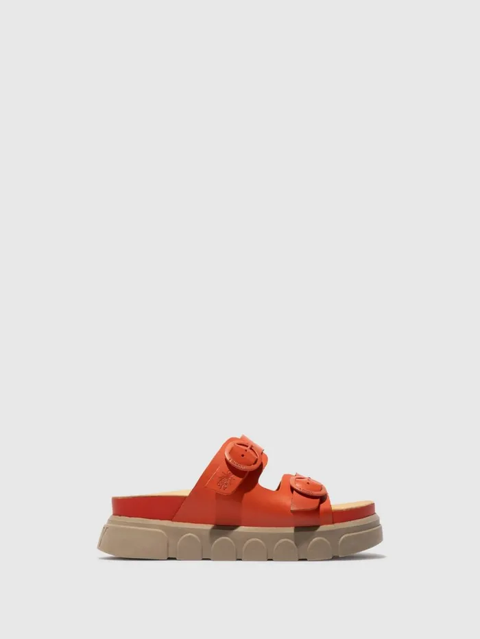 Buckle Mules CIDE946FLY SCARLET Women Fly London Mules