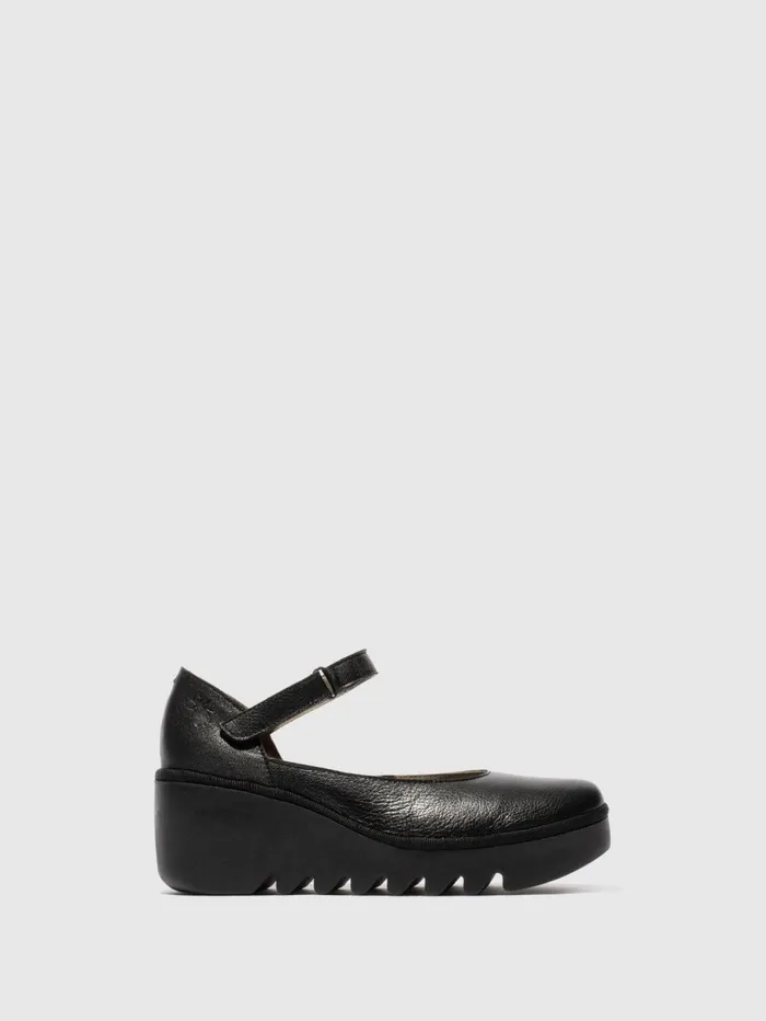Buckle Shoes BAWO543FLY BLACK Women Fly London Shoes