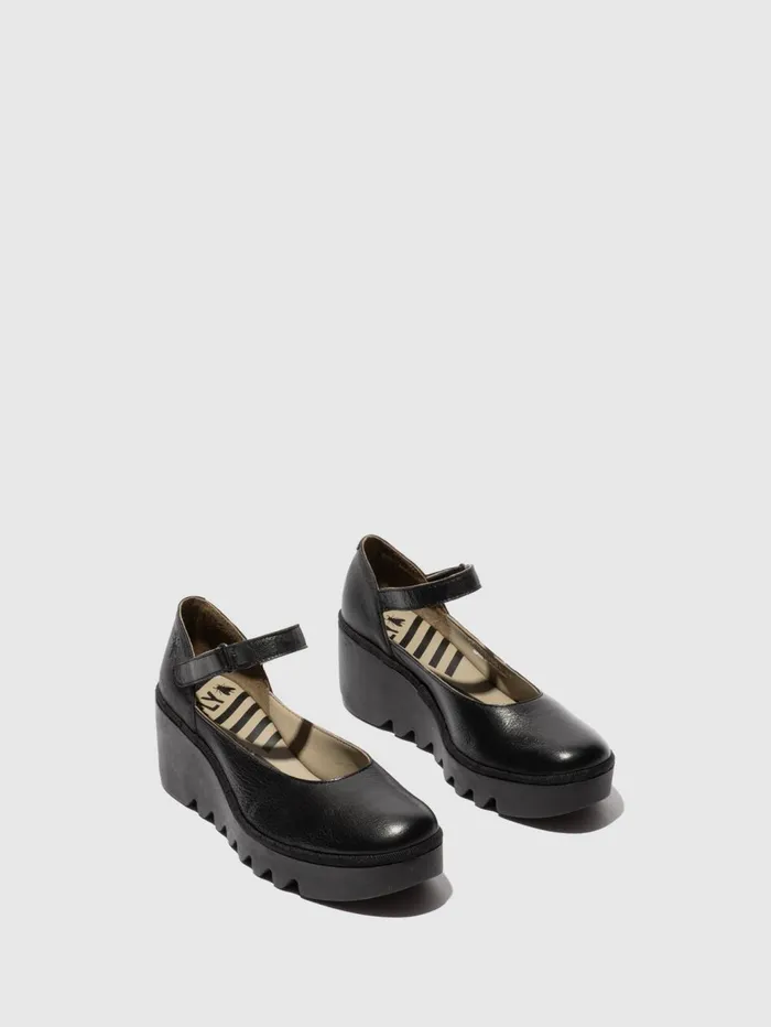 Buckle Shoes BAWO543FLY BLACK Women Fly London Shoes