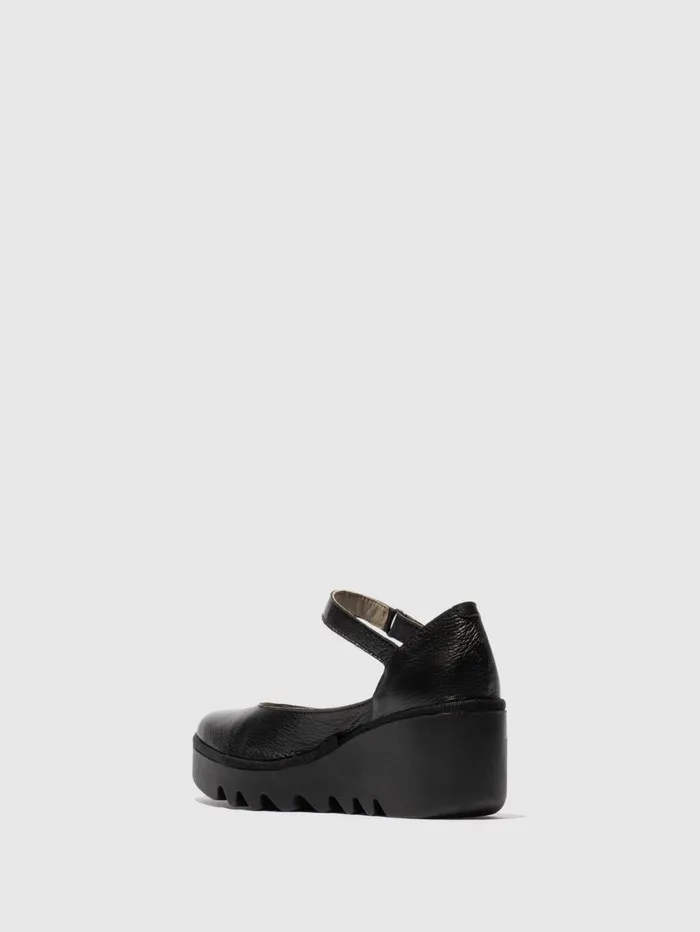 Buckle Shoes BAWO543FLY BLACK Women Fly London Shoes