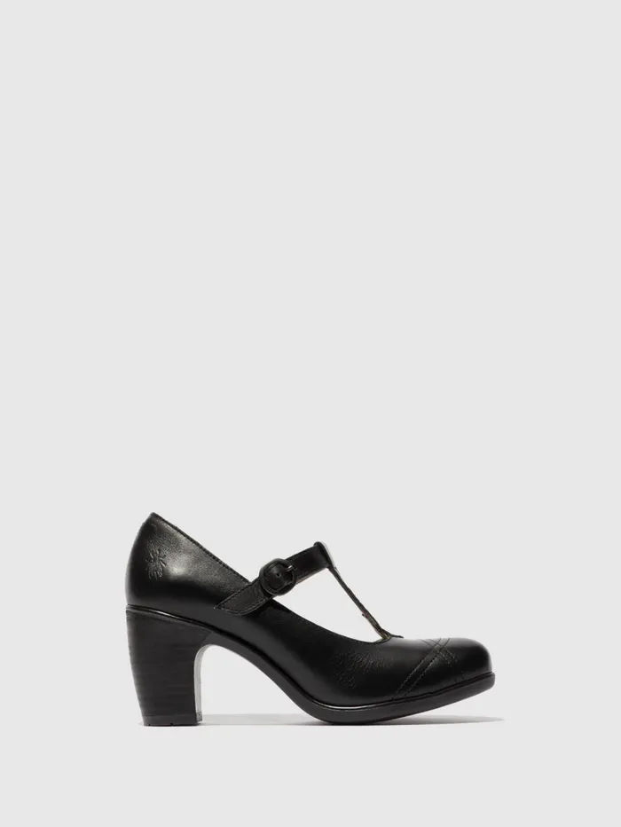 Buckle Shoes KIAI175FLY BLACK Women Fly London Shoes