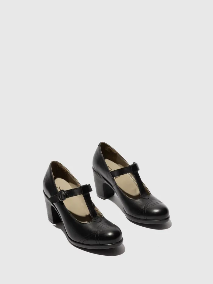 Buckle Shoes KIAI175FLY BLACK Women Fly London Shoes