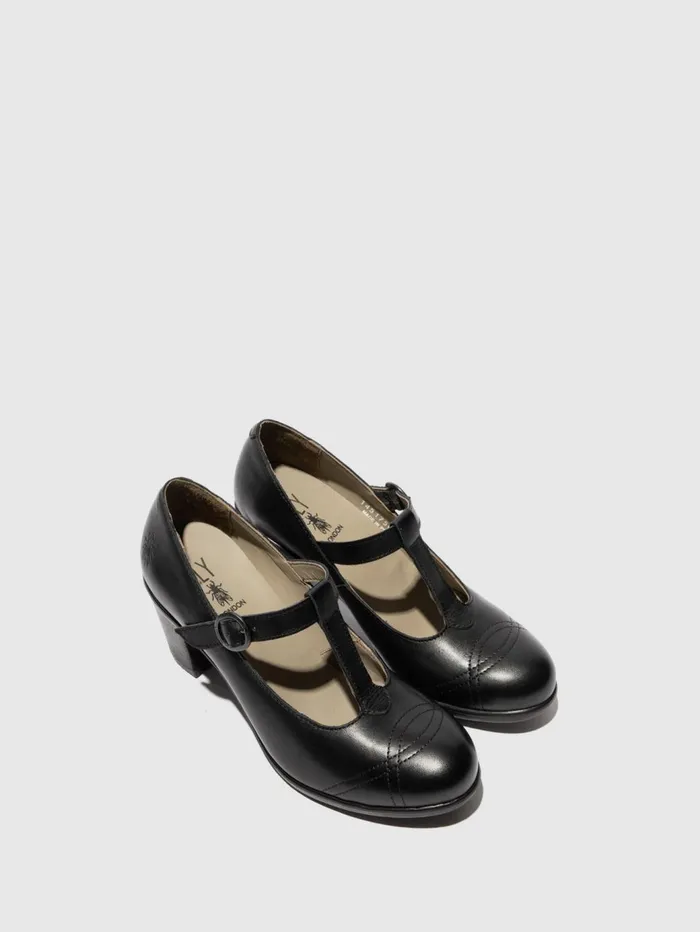 Buckle Shoes KIAI175FLY BLACK Women Fly London Shoes