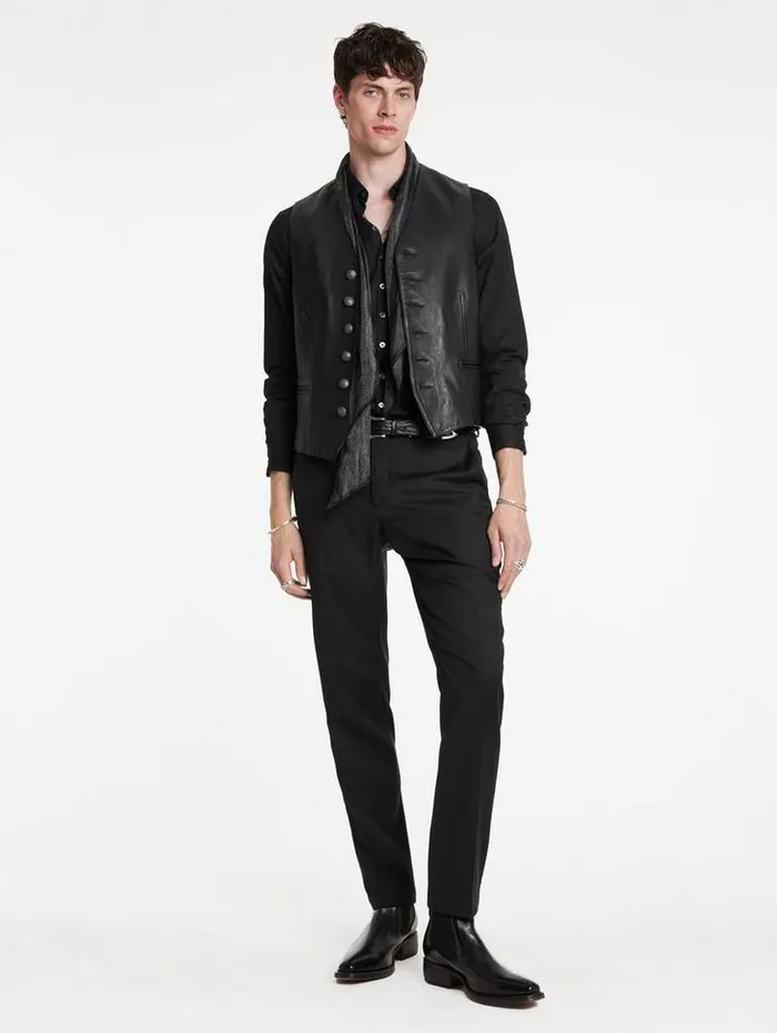 BUCKS SHIRT Black Men John Varvatos Shirts