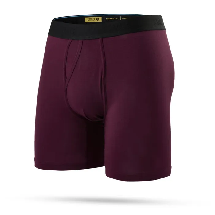 Butter Blend Boxer Brief Grape 8211 Portwine Men Stance Boxers and Briefs