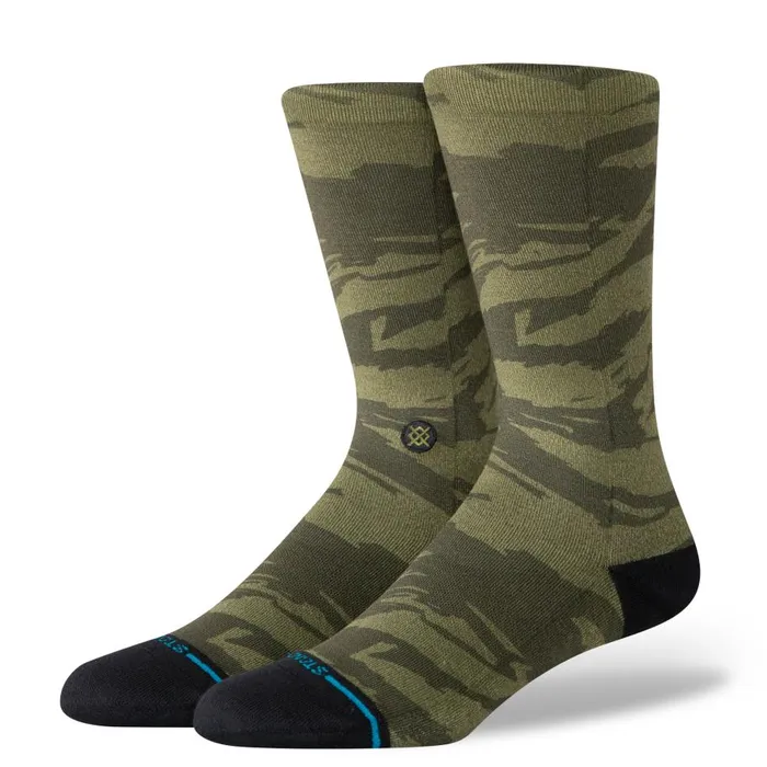 Butter Blend Crew Socks Camoblend 8211 Darkgreen MenWomen Stance Crew