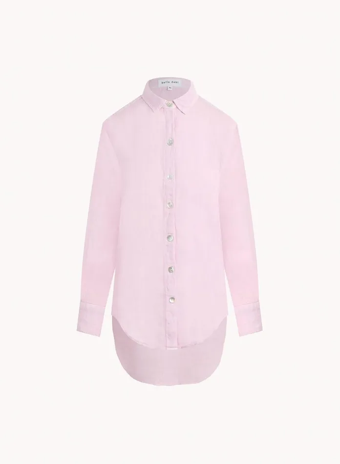 Button Down Women Bella Dahl Boyfriend Button Down 8211 Light Orchid