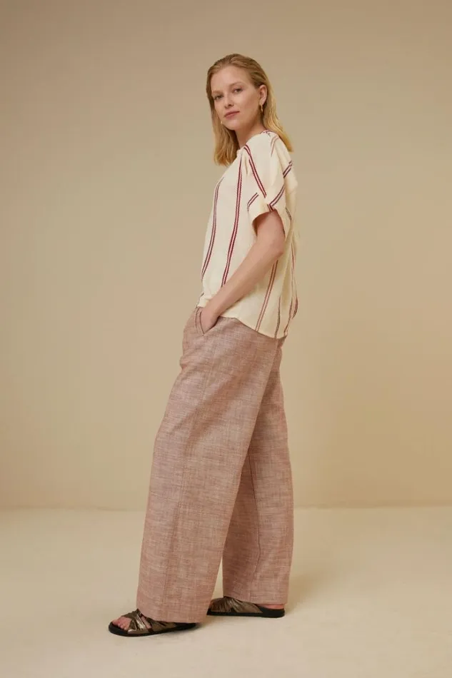 ByBar Blouses Vrouwelijk Bo Athia Blouse Grenache ByBar Blouses Vrouwelijk Bo Athia Blouse Grenache
