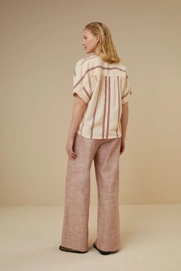 ByBar Blouses Vrouwelijk Bo Athia Blouse Grenache ByBar Blouses Vrouwelijk Bo Athia Blouse Grenache