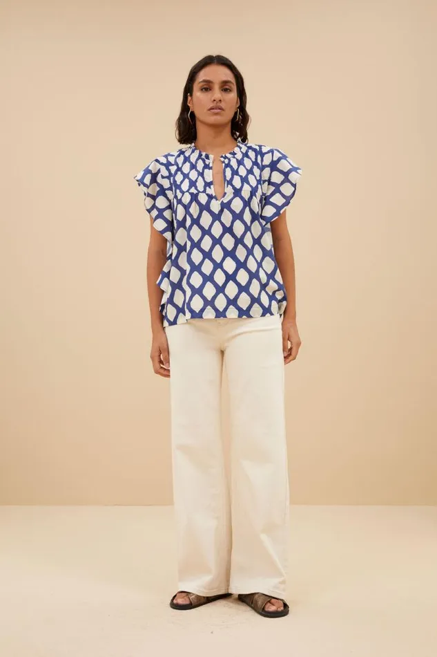 ByBar Blouses Vrouwelijk Danee Balu Blouse Balu Print